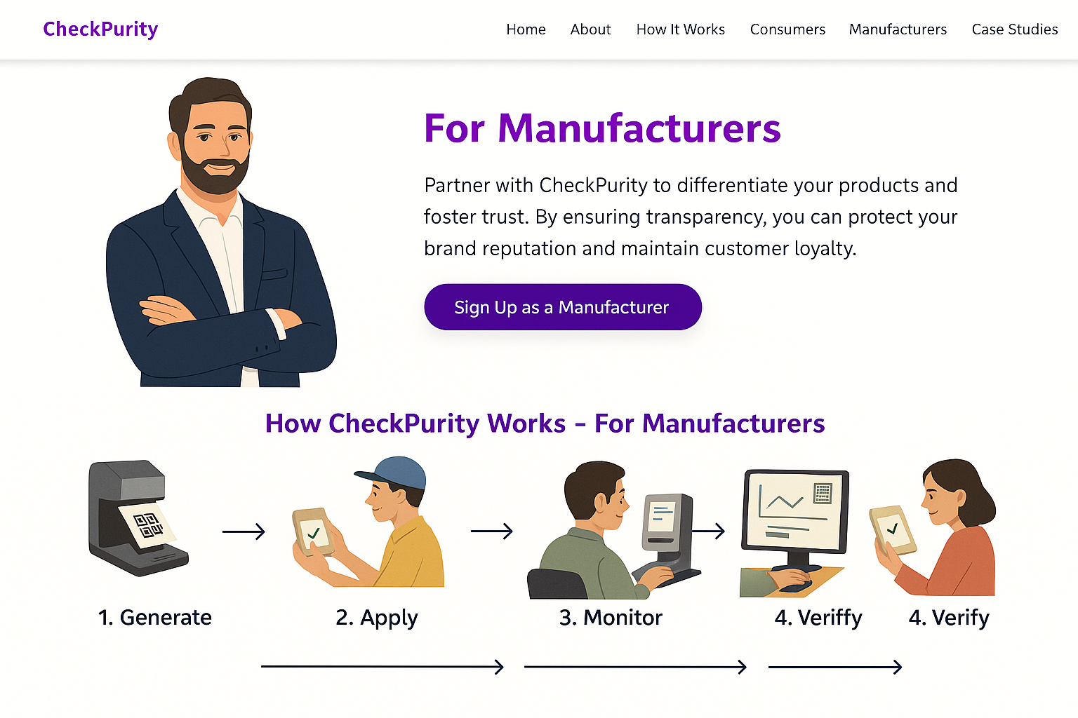 Verification Flow for manufacturers