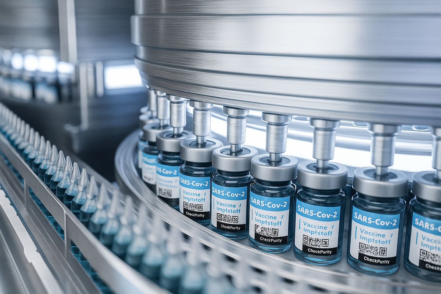 Pharmaceuticals medicine with QR code banner